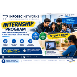 Offline College  Approved full day training and Internship 80 to 120 hrs-Cyber and Ethical Hacking